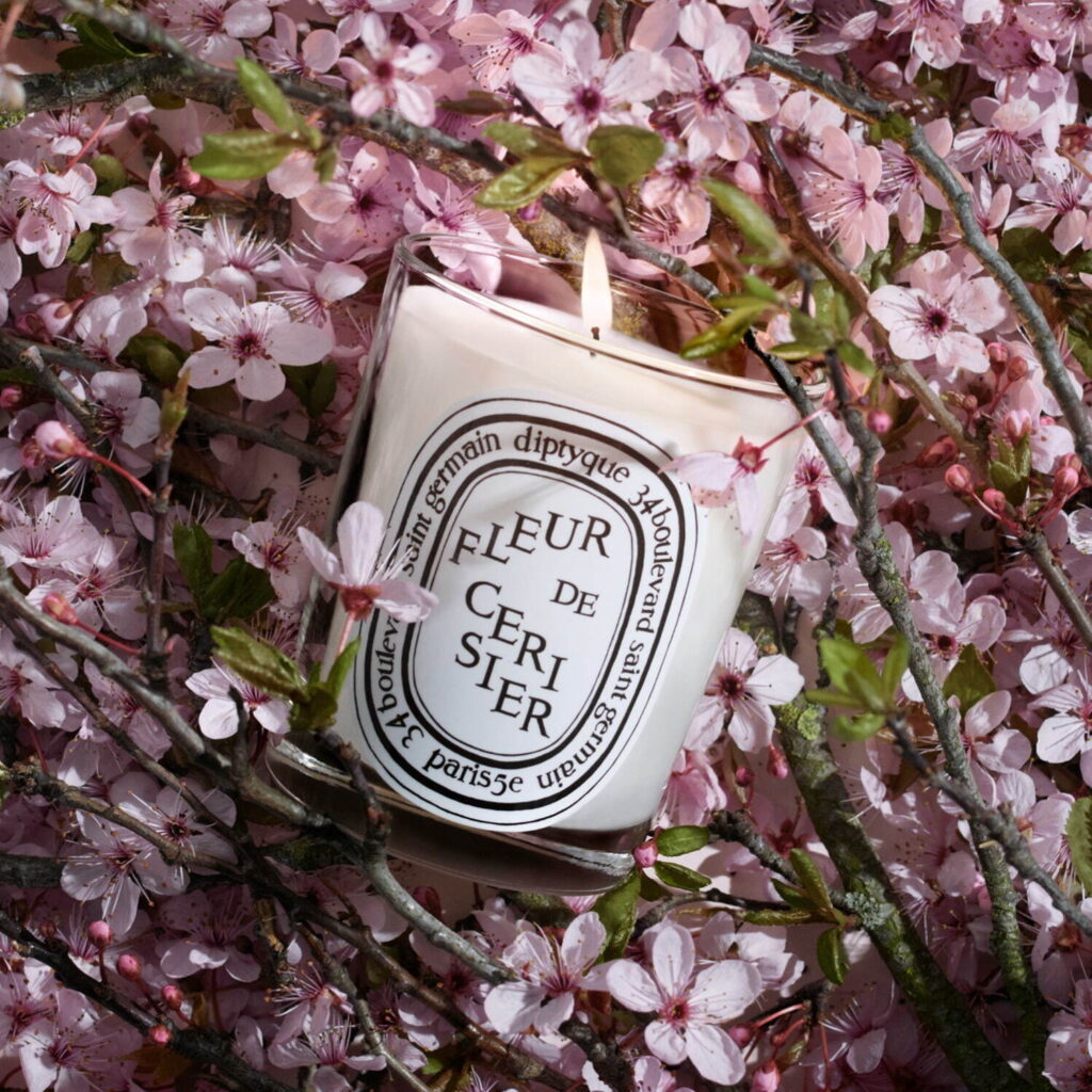 【桜の香り】ディプティック(Diptyque)2025年3月6日(木)春限定のフレグランスキャンドル「フルール ド スリジエ」を発売│人気理由や使い方・特徴など