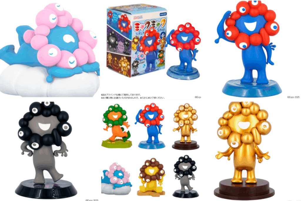 【大阪・関西万博】EXPO2025「ミャクミャクフィギュアコレクション」新登場！「黒ミャク」「金ミャク様」をゲットする購入方法＆全種解説！