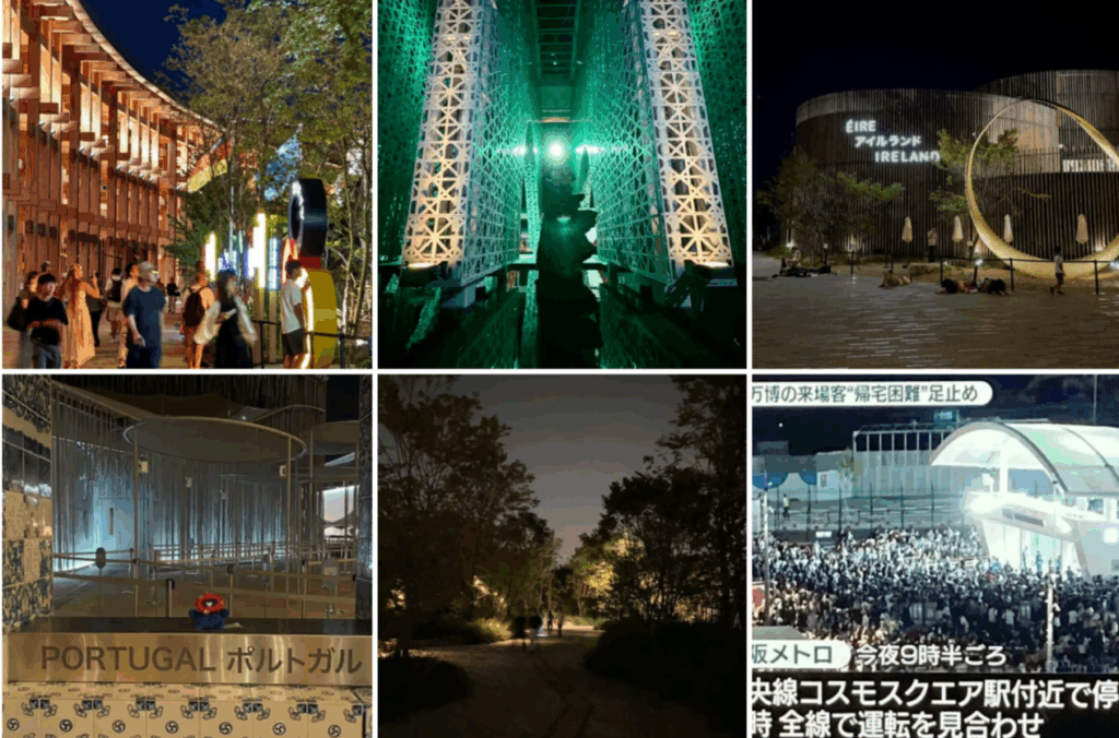 【大阪・関西万博】オールナイト万博！原因とSNSでの反響、ライブカメラでわかる会場の様子やスタッフさんの対応に感動！