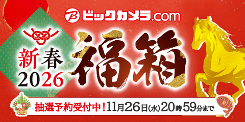 【ビックカメラ福袋2026年】11月26日から申し込み開始！予約方法＆事前抽選のネタバレ最新情報完全ガイド│全77種の中身や価格やおすすめ、人気理由など徹底解説！