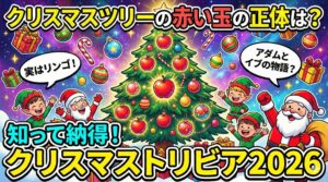 クリスマスツリーの赤い玉の意味や正体は？どんな由来で誕生したのか、解説！【クリスマストリビア2026】