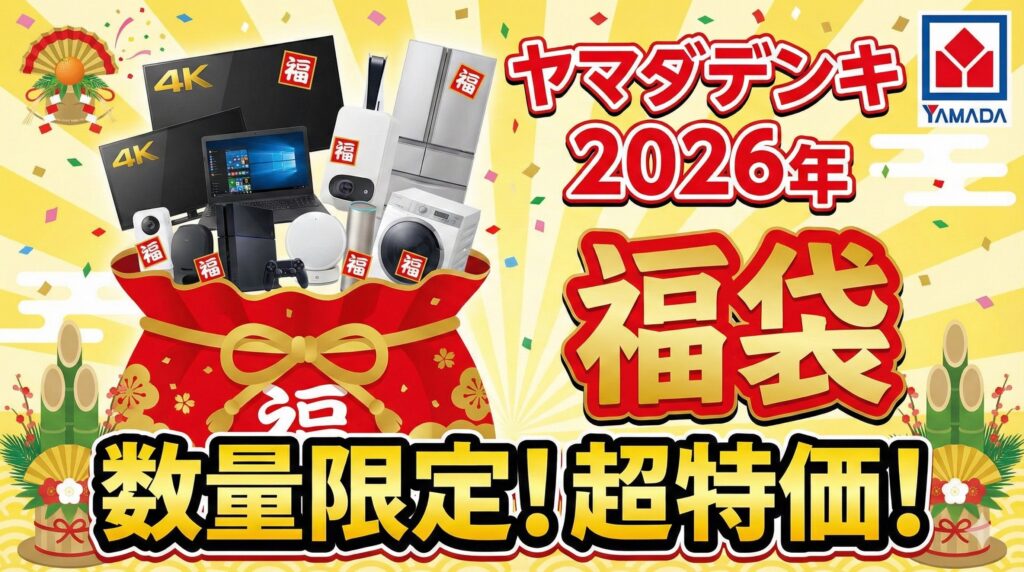 【ヤマダデンキの福袋2026年】予約＆購入方法のネタバレと裏ワザ最新情報完全ガイド│25年福袋を振り返り中身や価格やおすすめ、人気理由など徹底解説!