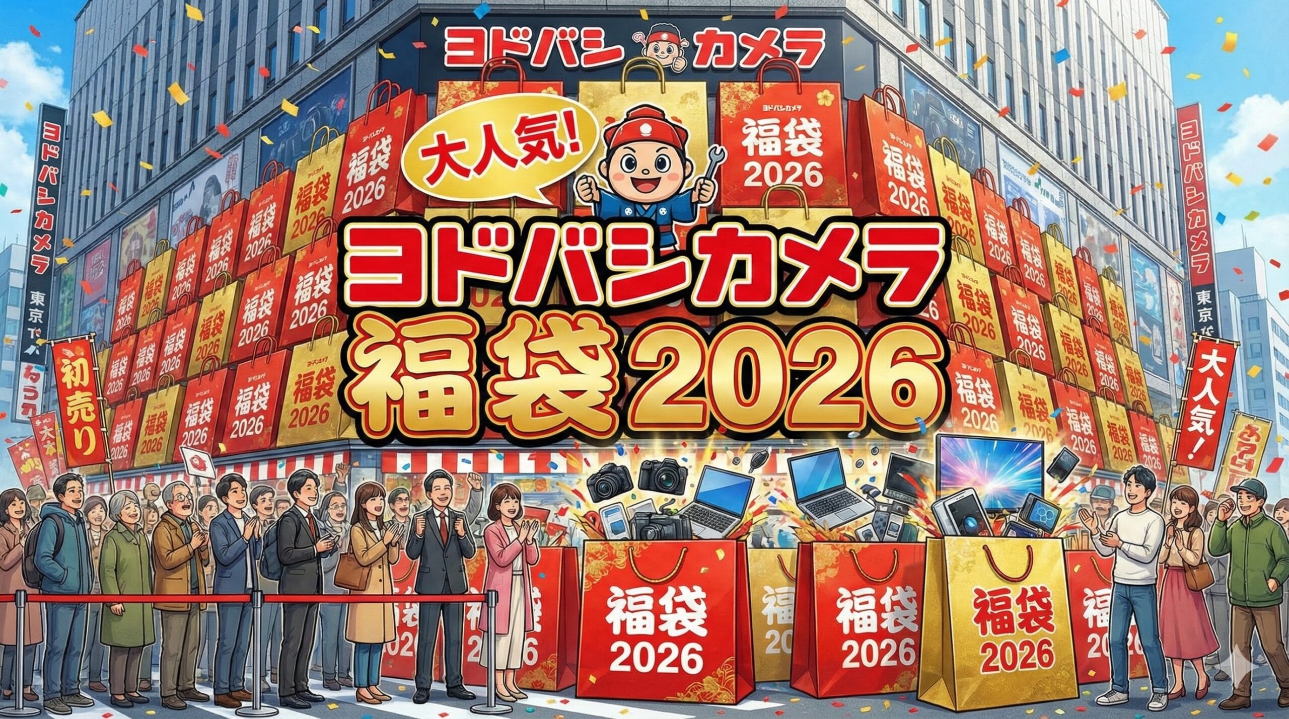 【ヨドバシ福袋2026】11月25日から抽選受付開始！ラインナップ一覧！PS5、iPhone、PC本体に周辺機器などおすすめ福袋5選もご紹介！
