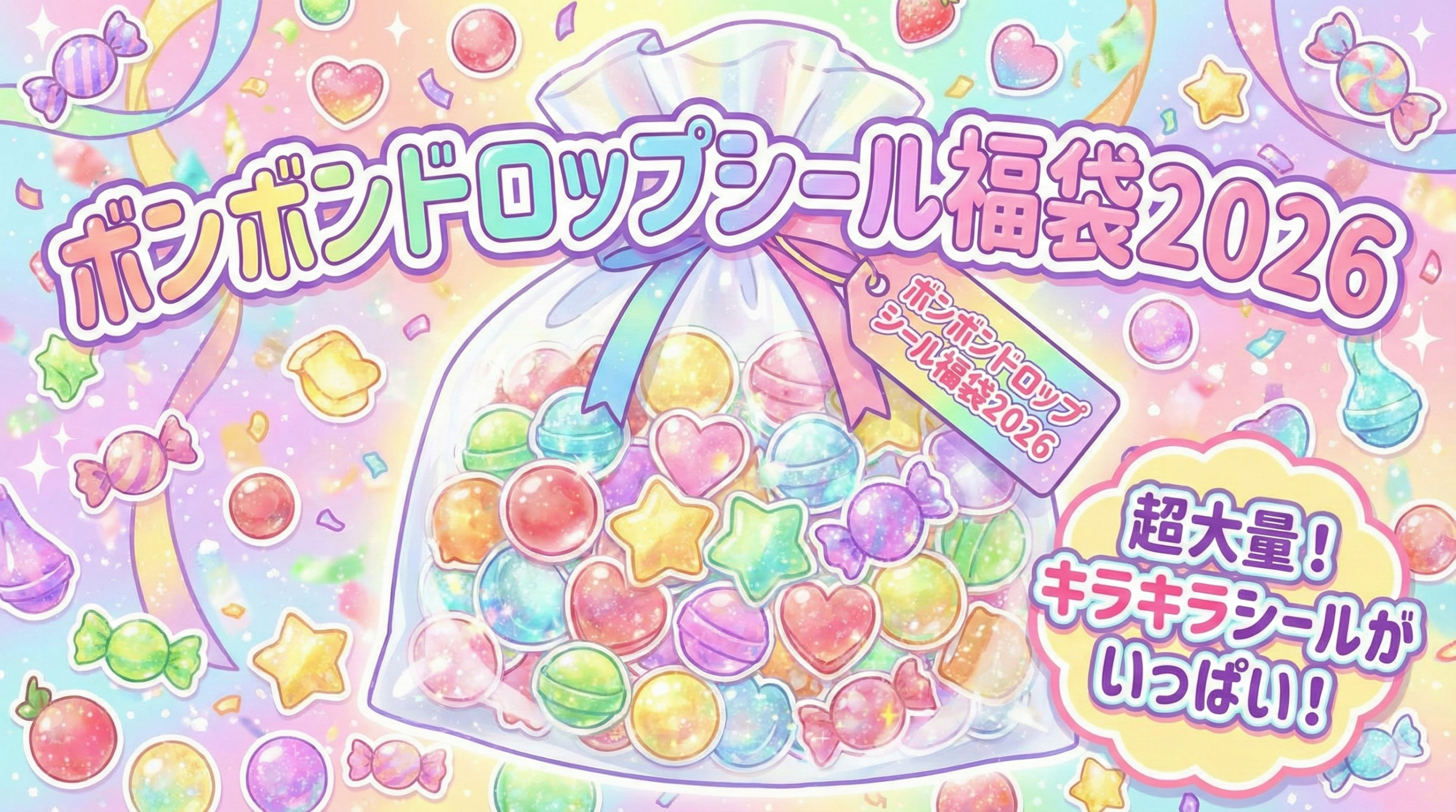 【ボンボンドロップシール福袋2026】中身はお尻シール？ネタバレと口コミ！流行の理由やお得度、予約情報を徹底解説