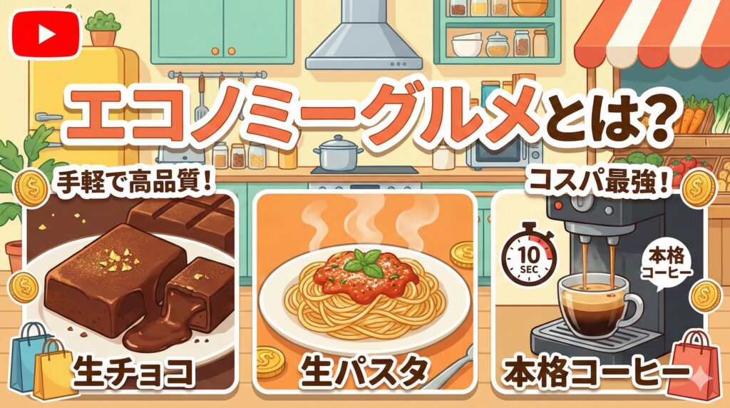 「エコノミーグルメ」とは？専門店レベルの味を自宅で安価に楽しむ2026年の新トレンド│生パスタや生チョコ、10秒コーヒーなど具体例3選と世の中の反響