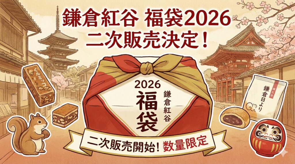 【鎌倉紅谷福袋2026】二次販売は12月22日12時から！先着順の攻略法と中身ネタバレ(もぐもぐ/ふわふわ)・口コミを徹底解説