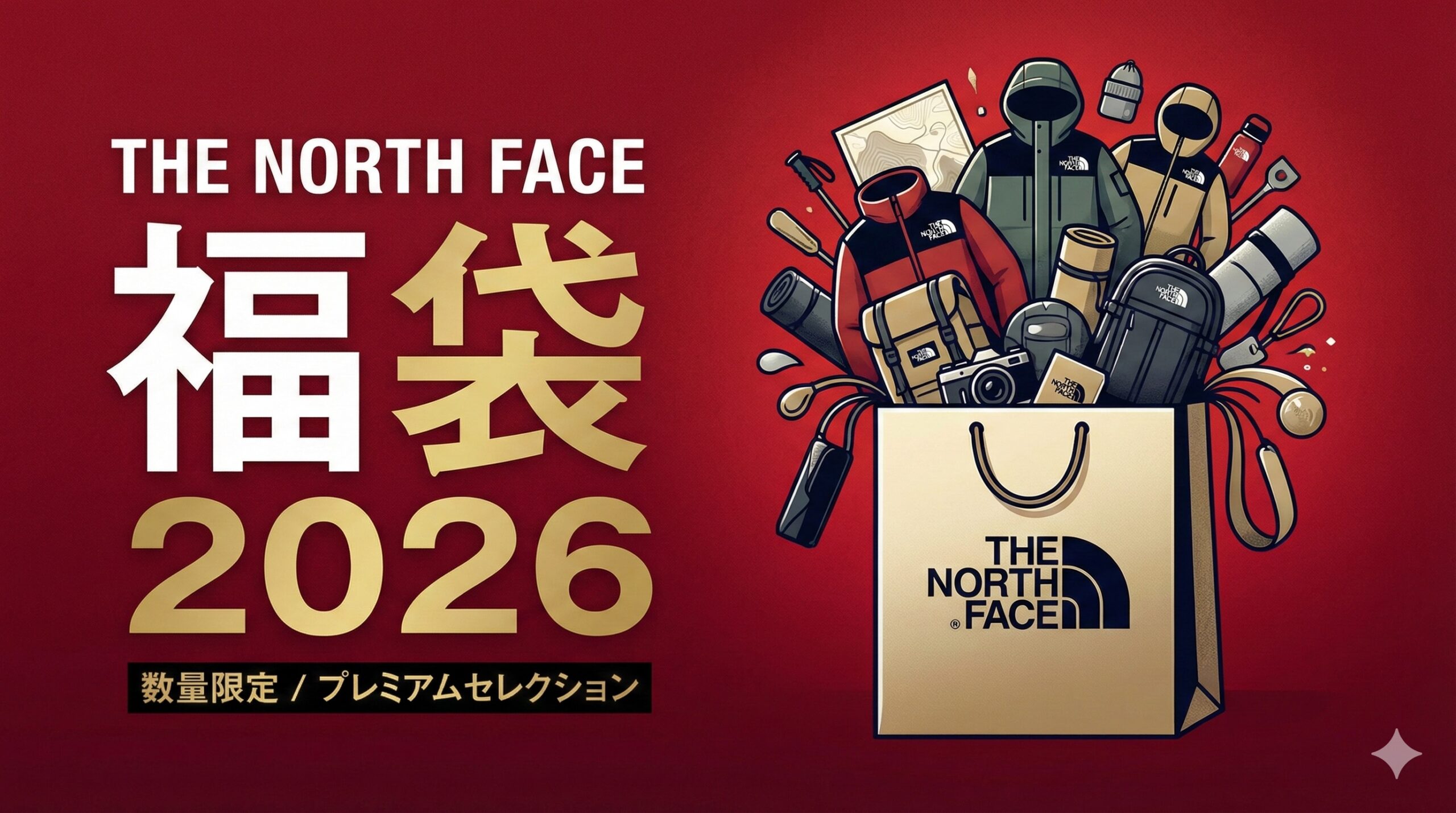 【THE NORTH FACE(ノースフェイス)福袋2026】ネタバレ最新情報!予約方法&購入完全ガイド│アウトドア福袋中身と値段やおすすめ度とコスパ、口コミを徹底解説!