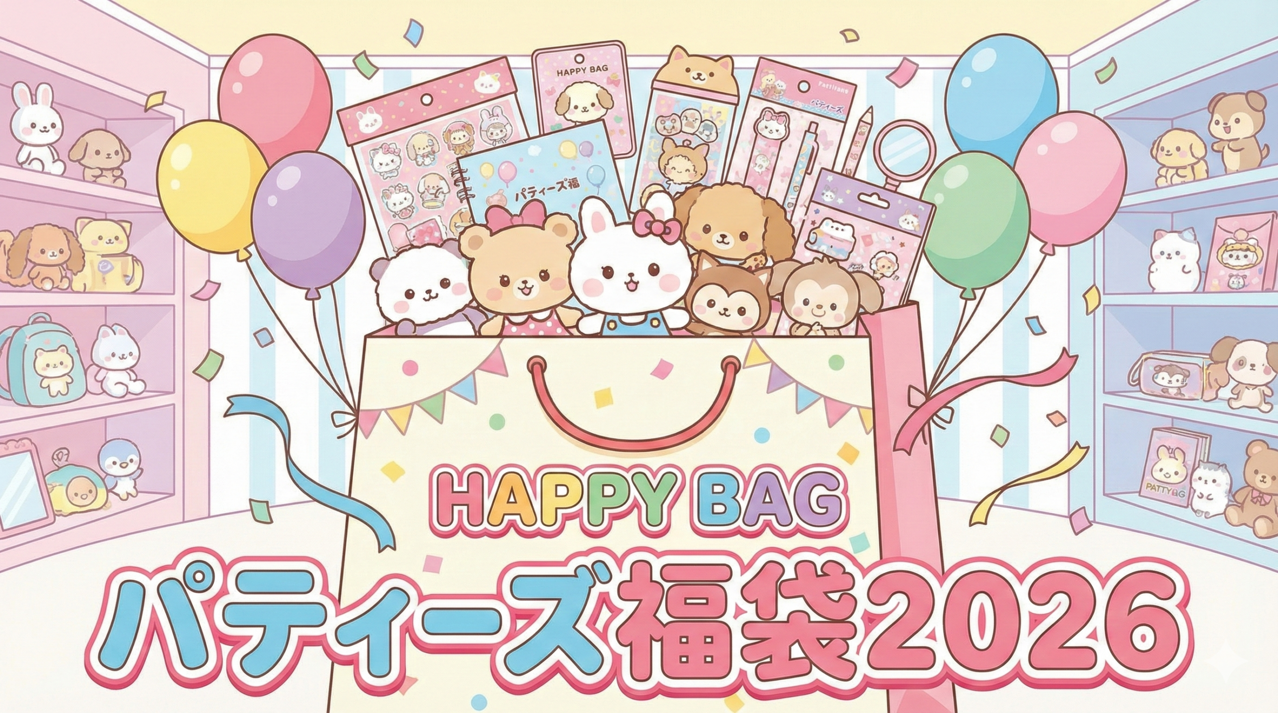 【パティズ福袋2026】中身ネタバレ！スイマーコラボやサンリオ16種のラインナップは？予約いつから・口コミ・販売店情報を徹底解説