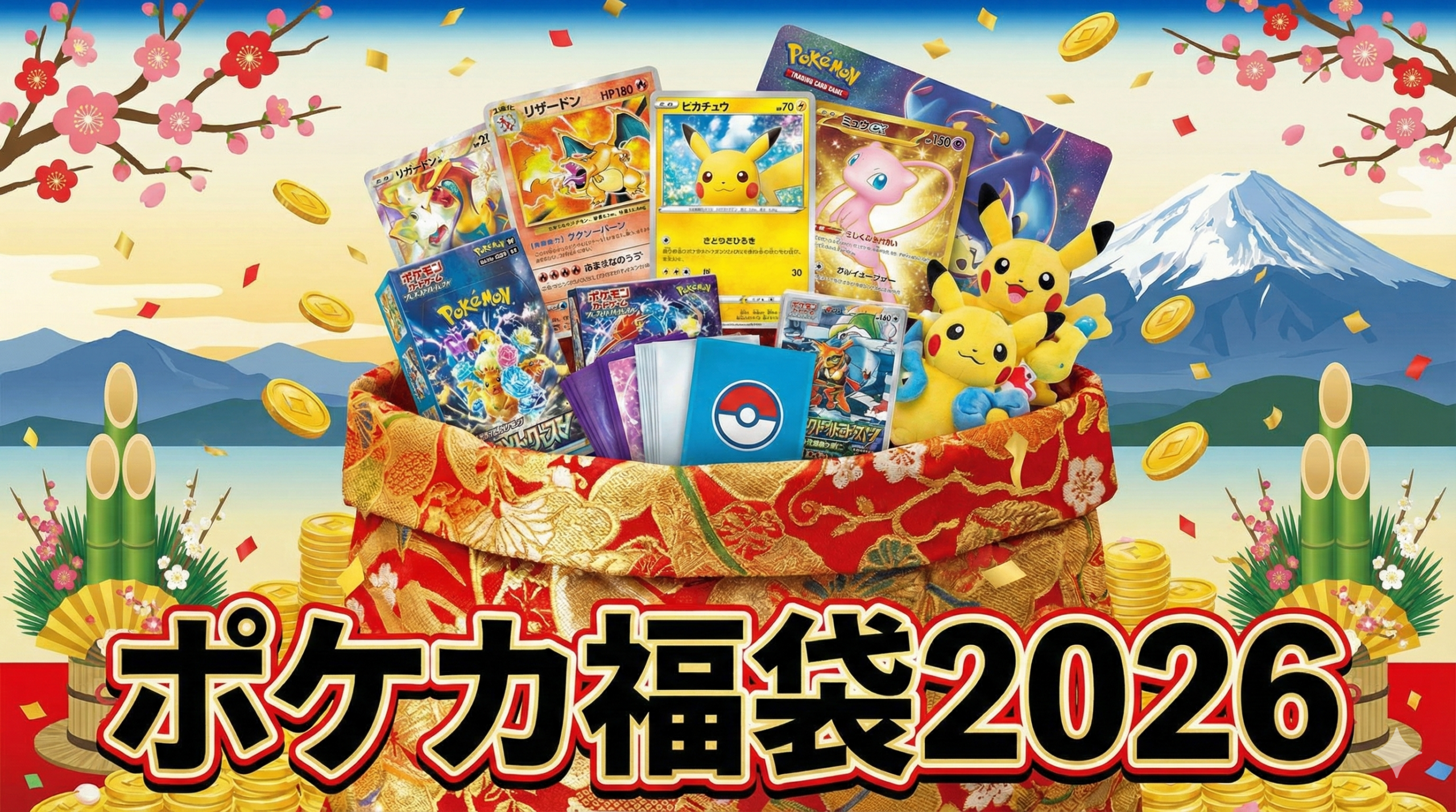 【ポケカ福袋2026】予約はいつから？中身ネタバレと口コミ、販売店完全ガイド│コスパとメリットデメリットを徹底解説！