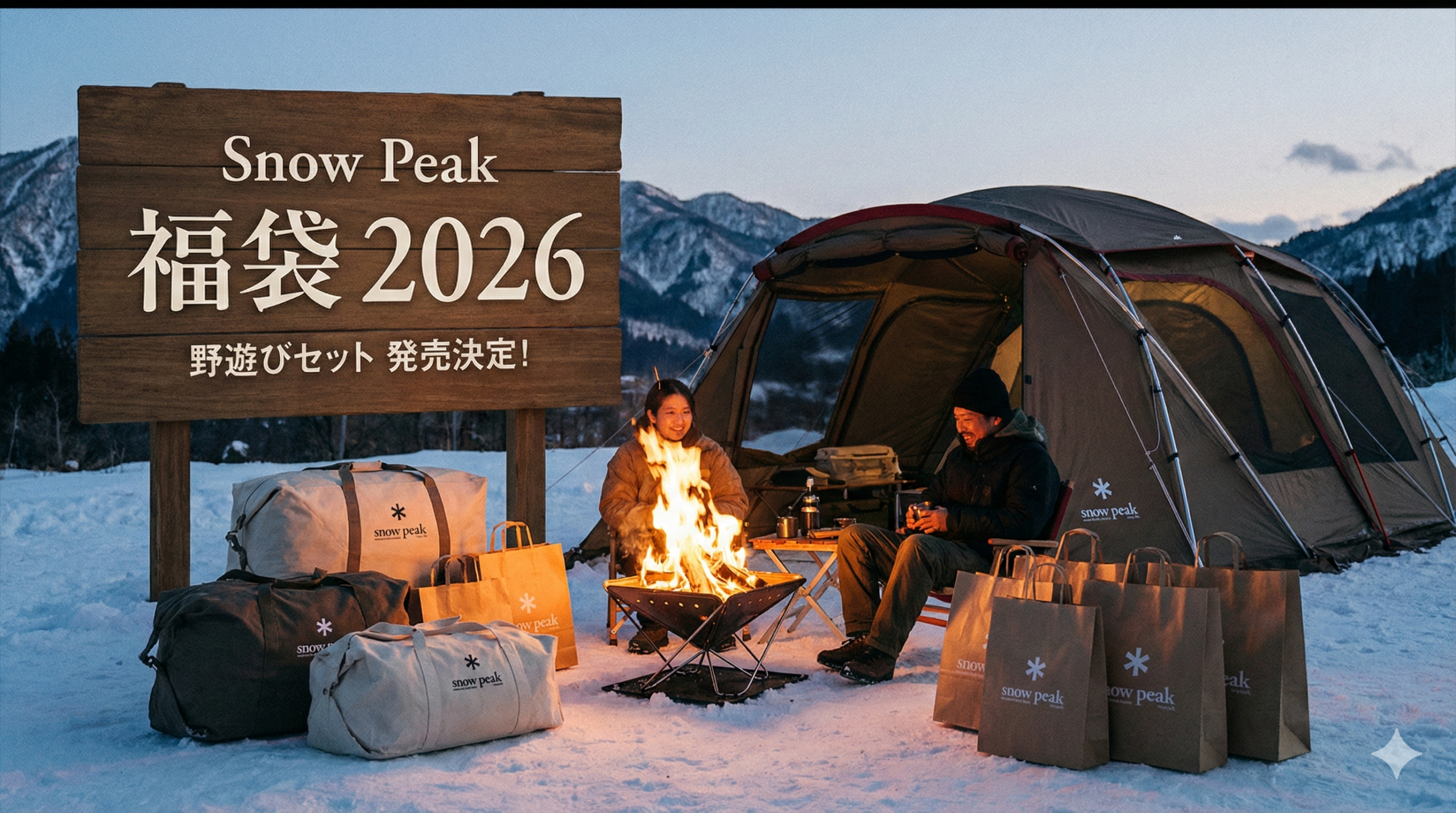 【スノーピーク福袋2026】ネタバレ最新情報も!予約方法&購入完全ガイド│福袋はいつから?中身と値段やおすすめ度と口コミ情報を徹底解説!