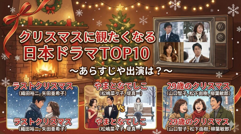 【クリスマスドラマ】29歳のクリスマスやラストクリスマス、やまとなでしこってどんな物語?クリスマスに見たくなるFODで見られるドラマTOP10│出演俳優やあらすじやみどころ解説
