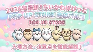 【2026年最新】ちいかわぽけっとPOP UP STORE池袋パルコ開催情報！入場方法や注意点を徹底解説