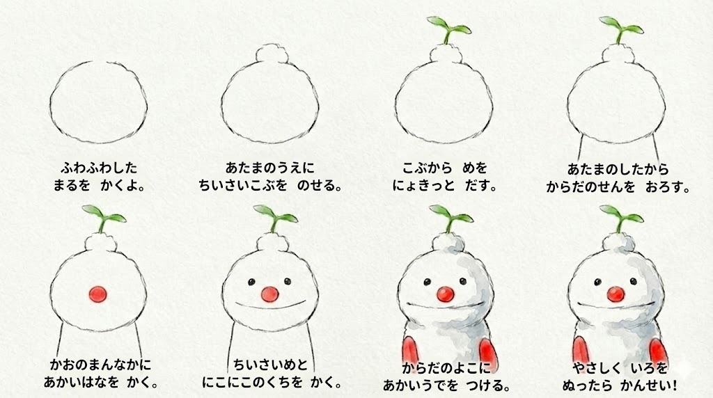 【パペットスンスン】ノンノンのイラストを描いてみよう！子どもでも描ける簡単な3つの描き方で色々な表情が楽しめる完全ガイド