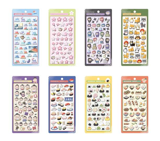 【D’or原宿】ボンボンドロップシール「和柄」第1弾抽選終了！全8種の中身レビューと再販・購入時の注意点を徹底解説