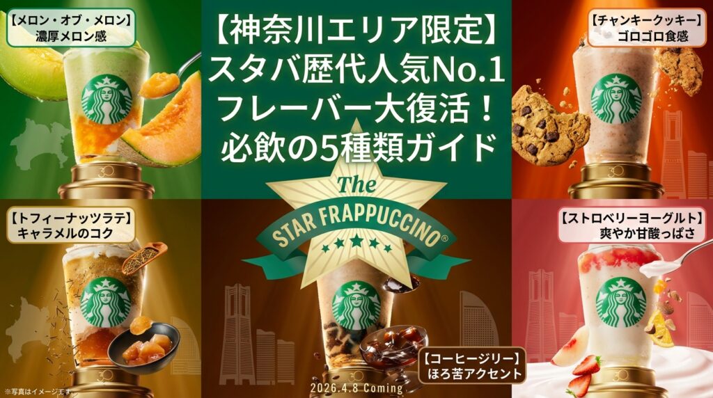 【神奈川】スタバ全142店舗の復活フラペチーノ販売リスト！横浜や鎌倉などお店完全ガイドをみやすく解説！（スターバックス）