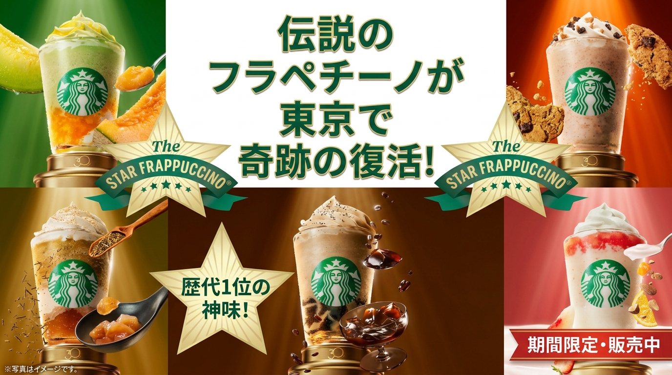 【東京】スタバ全416店舗の復活フラペチーノ販売リスト！渋谷や丸の内などお店完全ガイド（スターバックス）