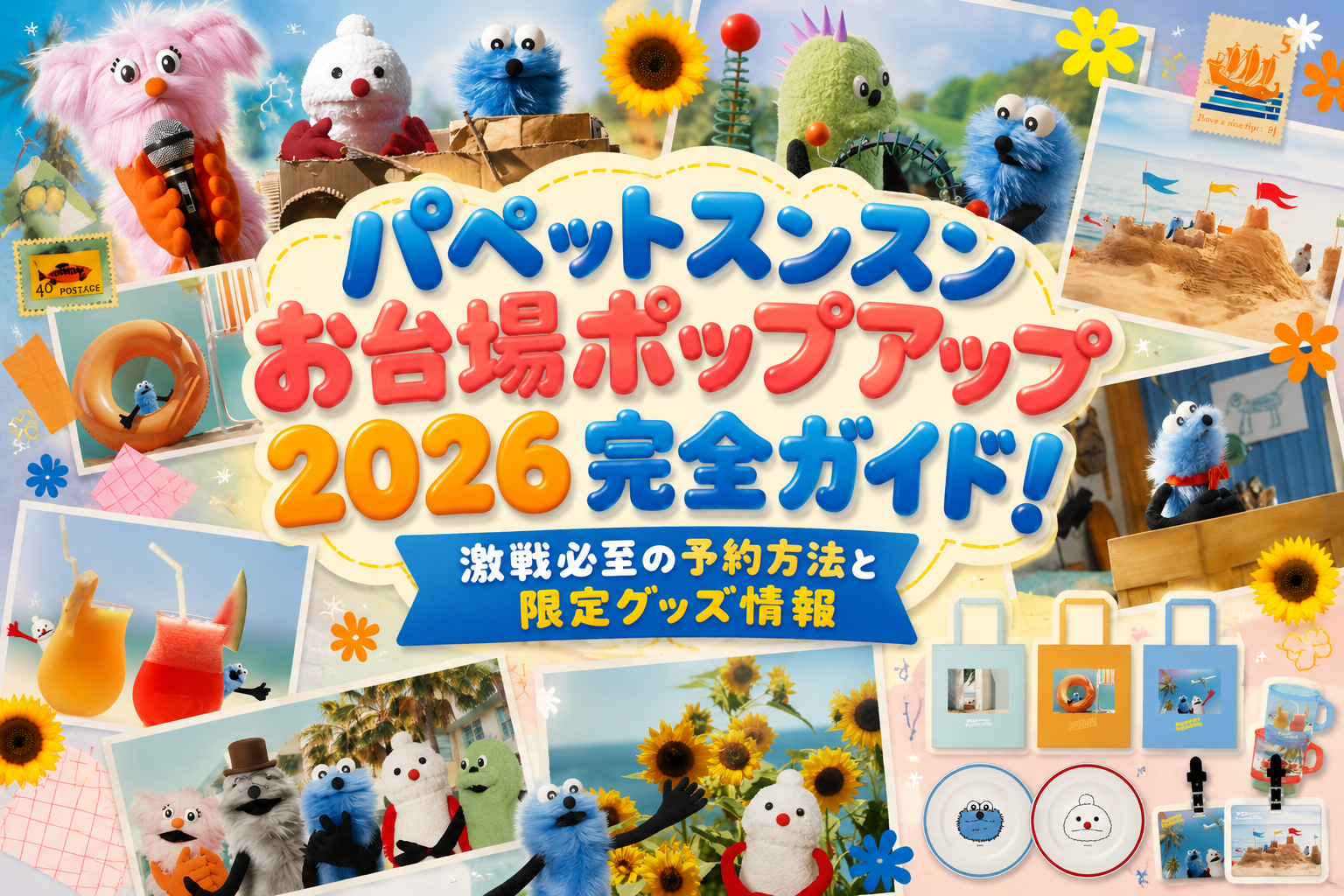【パペットスンスン】ポップアップストアInお台場2026が開催！予約方法や限定グッズ情報をどこよりも詳しくご紹介！